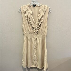Deb Cream Ruffle Dress
